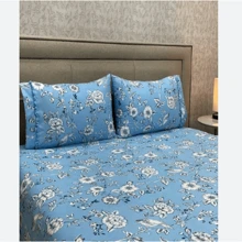 Queen Size 3-Piece Printed Microfiber Bed Sheet Set - ILLUSTRATIVE IMAGES - 彩色 - 查看 9