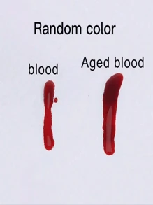 假血 500ml/300ml/80ml/50ml/30ml/60ml/10ml，（标准尺寸 300ml），角色扮演服装道具、派对表演、角色扮演、吸血鬼、僵尸节日道具、衣服装饰性溢出、摄影道具（随机颜色）（瓶子标签因批次而异） - 彩色 - 查看 2