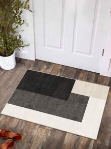 1 szt. Nowoczesny prosty lekki luksusowy dywan, odpowiedni do salonu sypialni biura, mata wejściowa, dźwiękoszczelny antypoślizgowy dywanik domowy nadający się do prania w pralce, dekoracja pokoju