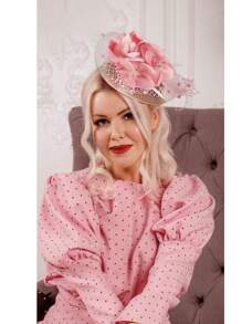 1 pieza Sombrero de Fascinador de Kentucky Derby de los años 1920, Sombreros de Boda Kentucky Fascinador Iglesia Malla Flor Sombreros para Mujer Tocado Accesorio de Cabello Fiesta del Té Sombrero, Regalos, Mini Gorra