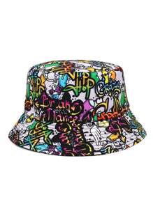 1pc Unisex Bucket Hat Reversible Bucket Hat Travel Panama Hat Sun Cap Hats For Men And Women - Bucket Hat - View 6