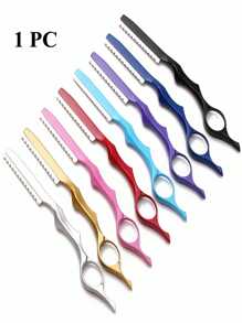 1pc Hairdressing Thinning Razor Cutting Knife Thinner Japan Stainless Professional Sharp Barber Hair Cut Cutting Knife Salon Tools - Multicolor - View 2
