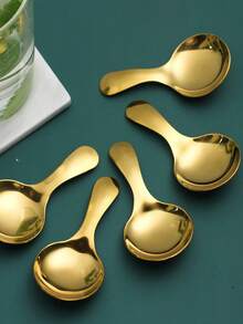 1pc Creative 304 Stainless Steel Tea Spoon For Tea Table,School Supplies