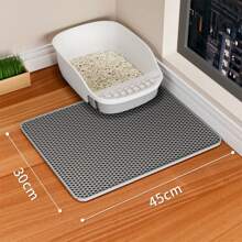 1PC Cat Litter Mat With Gift Double Layer Waterproof Pet Litter Box Mat Non-Slip Sand Cat Pad Washable Bed Mat Clean Pad Products
