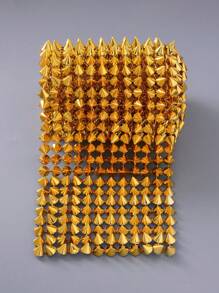 0.5/1码 精致锥形塑料铆钉，网状铆钉锥，适用于万圣节、圣诞节装饰、夹克、服装、鞋子、包袋、工艺品制作，多种颜色可选 - 彩色 - 查看 17