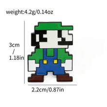 SuperMario SuperMario 1/3/4 Pcs Creative Cartoon Personalized SuperMario Metal Badge Game Character Enamel Brooch Men's And Women's Clothing Bag Accessories Decorative Pin Souvenir A Gift For Friends