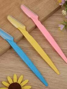 3 szt. maszynek do brwi, trymer do brwi z prostym uchwytem i ochronną osłoną