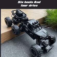 轮驱动，遥控车，2.4GHz 越野遥控车，高速跳跃遥控车，独立减震，轻松应对复杂地形，强劲轮驱动，比例油门/转向，支持车辆一起比赛，生日和圣诞礼物