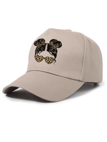 1 chiếc Mũ lưỡi trai bóng chày họa tiết báo hoạt hình Unisex, Mũ lưỡi trai thời trang có dây đeo có thể điều chỉnh để chống nắng ngoài trời, Thích hợp cho du lịch mùa xuân và mùa thu, Du lịch, Kỳ nghỉ bãi biển Đường phố - Nhiều màu - Xem 3