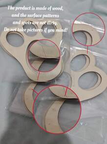 2 piezas de plantillas de huellas de pata de conejo de Pascua - Plantillas de madera reutilizables para decoraciones de Pascua, búsqueda de huevos de Pascua, regalos de Pascua, decoración de primavera, suministros para fiestas de Pascua - Multicolor - Ver 7