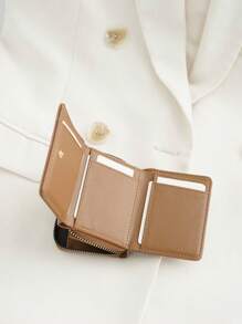 Fashionable And Versatile Minimalist Solid Color Compact Card Holder For Women Wallet Mini Wallet Purse Wallet Small Wallet