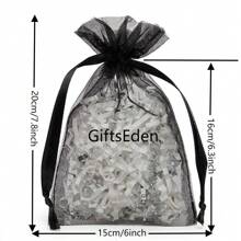 50 piezas/paquete, 25 colores, 7 tamaños, Bolsas de organza de malla de nailon transparente con cordón de alta calidad, bolsas para empaquetar joyas, bolsas de regalo, bolsas para jabón, bolsas para obsequios de boda, bolsas para caramelos, bolsas de almacenamiento, bolsas protectoras para frutas, adecuadas para Navidad, boda, fiesta y vacaciones, Día de San Valentín