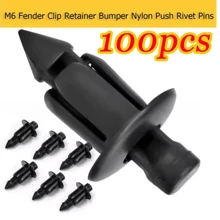 100 piezas Remaches de 6mm universales para carrocería de motocicleta, sujetadores de panel, tornillos para Suzuki, Kawasaki,