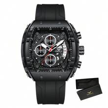 ON6853, Men's Quartz Watch, Fashionable Sports Design, Multifunctional Chronograph, Night Light Waterproof, Suitable For Outdoor Sports And Daily Activities, Men's Gift