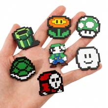 SuperMario SuperMario 1/3/4 Pcs Creative Cartoon Personalized SuperMario Metal Badge Game Character Enamel Brooch Men's And Women's Clothing Bag Accessories Decorative Pin Souvenir A Gift For Friends