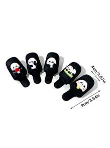 1pc Panda Car Eye Clip Car Interior Storage Sun Visor Car Sunglasses Clip Sunglasses Clip - one-size - View 7