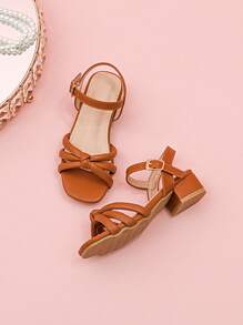 1 Pair Fashionable Elegant Luxury High Heel Sandals For Girl