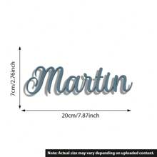 Placa de identificación de acrílico personalizada, letrero de puerta, etiqueta con el nombre para la habitación de los niños, letrero grabado en la pared, individual, Armonía del hogar - Multicolor - Ver 5