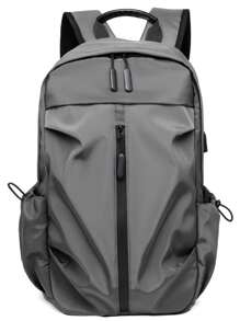 Unisex Simple Backpack, Large Capacity Computer Travel Bag, Suitable For Middle/High School & College Students - Multicolor - View 8