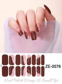Nuevos adhesivos para uñas de Japón y Corea del Sur de color rosa, película de aceite para uñas impermeable, esmalte de uñas rojo teñido caliente de moda, pegatinas para uñas con diseños mixtos, tiras de esmalte de uñas rojas con 1 lima de uñas, envoltorios de gel para uñas, pegatinas de arte de uñas de gel, kit de manicura, serie roja de pegatinas de esmalte de uñas