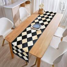 1PC Geometric Pattern Table Wheel - Abstract Design, Bohemian Style, Suitable For Kitchen, Dining Room, Outdoor Garden, Party Table Decoration - stay-04 - View 5