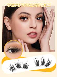 168Clusters False Eyelashes Natural Suitable For DIY Home Use Suitable For Gifts/Self-Use, Suitable For Beginners/Professionals, Suitable For Daily, Party, Stage, Evening Makeup, Suitable For Women's Day/Valentine's Day/Music Festival/Christmas/Christmas Eve/Thanksgiving Gift