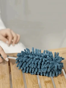 迷你汽车除尘刷，可伸缩弯曲的超细纤维除尘工具，适用于家居和汽车内饰清洁 - 聚酯纤维材质