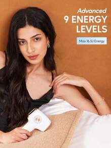 YTWO IPL Laser Hair Removal Device, Electric Epilator, High Power Laser Hair Removal, 9 Levels 999,900 Flashes Permanent Painless Epilator, Suitable For Face, Underarms, Legs, Arms, Bikini And Other Areas, Non-Damaging To Skin, Inhibits Hair Growth - EU C Type Plug(220-240V) - View 8