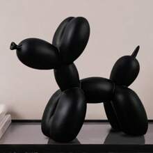 1pc Creative Balloon Dog Sculpture Modern Home Decoration Fashion Animal Art Accessories Collection Small Statues Bedroom Living Room Office Desktop Resin Decoration Gifts Birthday Graduation
