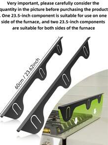 两个炉灶缝隙盖，长 23.4 英寸，宽 0.79 英寸，采用银色不锈钢材质制成，适用于填补厨房炉灶侧面和台面之间的缝隙。它们耐热，有效保护炉灶缝隙的填充，是厨房炉灶缝隙的理想选择 - 彩色 - 查看 7