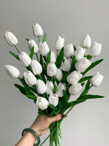 38pcs/24/12/6/1pc Tulip Artificial Flowers For Home Decoration, Living Room Bedroom Decorative Faux Flowers,Fake Plants,Fall Decor,Room,Desk,Garden Decor,Room Decoration Stuff, Valentine Day, Gift Room Decor,Home Decor Gifts Birthday Graduation