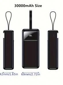 50000/30000mAh Portable Power Bank, Phone Battery Pack With 22W Fast Charger, LED Power Display/Camping Light/USB/Type-C Port, Compatible With IOS/Android Phones And Digital Devices, High Capacity Outdoor Emergency Backup Power Supply - Multicolor - View 10