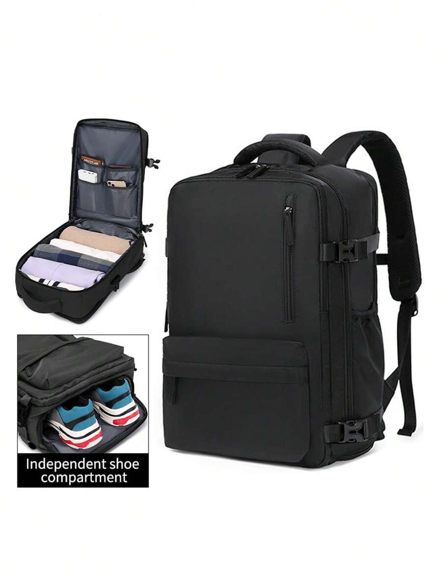 Multi-Functional Backpack With USB Port, Large Capacity Backpack For Travel, Outdoor, Camping, Laptop, Durable Nylon Minimalist Stylish Backpack For College/Business Travel Essential