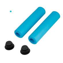 1 对多色海绵橡胶防滑减震自行车车把握把适用于山地自行车