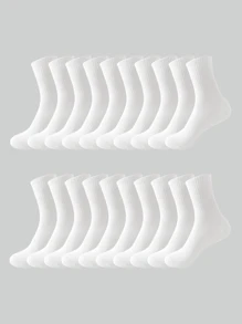 2/5/10/20 Pairs Men's Cushioned Ankle Socks, Comfortable Casual Socks Suitable For Sports, Leisure And Commuting, Breathable For Summer Wear, Fall - Multicolor - View 11