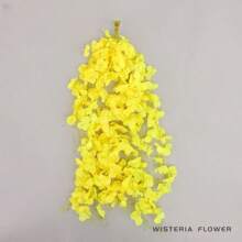 10pcs/Pack Artificial Wisteria Flower Strips Wedding Home Decoration Balcony Hanging Plastic Ceiling Flower Vine Flower String Gifts Birthday Graduation