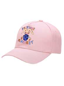 1pc Unisex Cute Rabbit Baseball Cap, Fashionable Trucker Hat With Adjustable Strap For Outdoor Sun Protection, Suitable For Spring And Autumn Travel, Tourism, Beach Vacation Street - Multicolor - View 8
