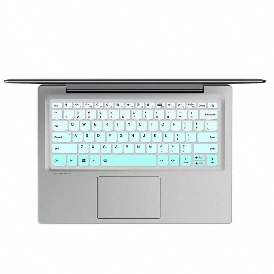 1 Pieza Funda de teclado de silicona multicolor en inglés ANSI para Yoga C940 C740 14" | Yoga C930 930 920 13.9" | Para Flex 14 14" | Yoga 720 720S 730 13.3" | Yoga 730 15.6" | Yoga 720 12.5", Protector de teclado impermeable de colores, rosa y verde