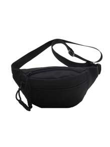 Women's Solid Color Fanny Pack With Multiple Pockets, Casual Sports Crossbody Waist Chest Bag For Outdoors Bum Bag Fanny Pack(Zipper Direction Random) - Multicolor - View 10