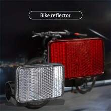 1 Set Of 2 Bicycle Reflective Taillight Mountain Spoke Plastic Reflective Sheet For Night Riding Front And Rear Visible Reflective Strips - Multicolor - View 1