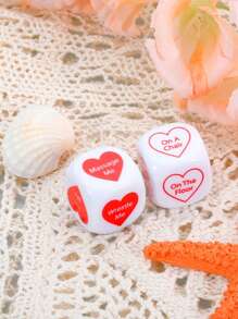 Set de 2 dados divertidos como juego de pareja para decisiones íntimas, regalo para novio, novia, fiesta, citas, aniversario o San Valentín