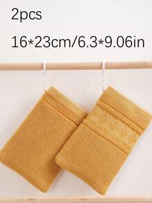 QIBHI 2/8pcs 100% Cotton Bath Mitts, Soft Terry Cloth Material, Absorbent, Suitable For Bathing, Makeup Removal, Reusable, Multiple Colors (Traceable Cotton) Home Bathroom Decor Fall Decor Back To School For Beauty Salon Home Bathroom Shower Towels For Beauty Salon, Hotel Sports,Home Essentials, Towel, Skin Care - Multicolor - View 7