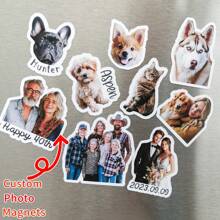 1/3/5PCS Custom Die Cut Fridge Magnet, Die Cut Pet Magnets, Personalized Family Photo Magnets,Dog Cat Lover Gifts, Occasional Custom Printing Gift,Decoration For Home, Office, School, Car, Decoration Magnet Gift, Halloween, Thanksgiving, Christmas, Birthday, Anniversary Commemorative Gift Stylish,Adorable,Colorful Custom,Personalized,Unique Ideal Gifts For Her Friends,Son,Daughter,School Students,Workers,Kids School,Home,Office