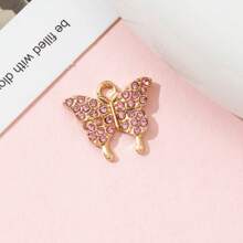 10 件彩色水钻蝴蝶吊饰，适用于 DIY 珠宝制作手链配件 - 蝴蝶型 - 查看 6