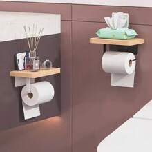 1 szt. Ścienny uchwyt na papier toaletowy, dozownik do łazienki, wodoodporny uchwyt na papier toaletowy, dozownik do łazienki, wanna bez wiercenia