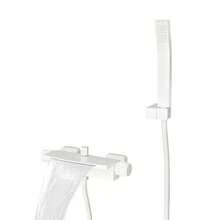 YUNRUX Grifo de bañera con cascada Grifo de ducha de agua fría y caliente Grifo de bañera con grifo de ducha Grifo de ducha de baño Grifo de bañera