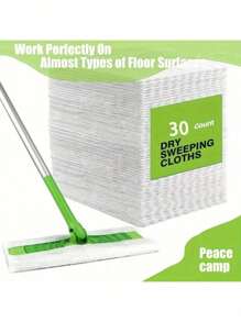 Dry Sweeping Cloths Pads, Compatible With Sweeper - Disposable Duster Refills Mop Pads For Floor Mopping And Cleaning, Thickened Disposable Electrostatic Dust Removal Paper, Disposable Mopping Cloth, Dusting Cloths