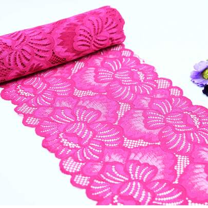 Cinta de 5 metros | Rollo de 100 metros de Encaje Elengante - 18 cm de Ancho - Modelo: 7013 - Disponible en Diversos Colores - ¡Haz Brillar tus Proyectos de Decoración!