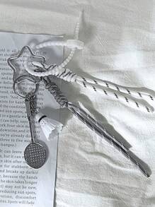 韩国Ins小众吊坠卡通登山绳钥匙扣包包挂件羽毛球&高尔夫球包配件绳挂件手机挂绳网球挂件小众简约风格包包挂件汽车钥匙扣书包背包高颜值装饰鲜艳撞色钥匙扣，棒球包挂件，情侣款挂绳，登山绳装饰 - 彩色 - 查看 10