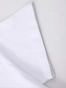 Camiseta de mujer con cuello redondo y estampado de calavera, de ajuste informal, camiseta de verano, prenda superior para dama - Blanco - Ver 6